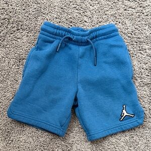 Jordan Kids Blue Fleece Shorts with Jumpman Patch